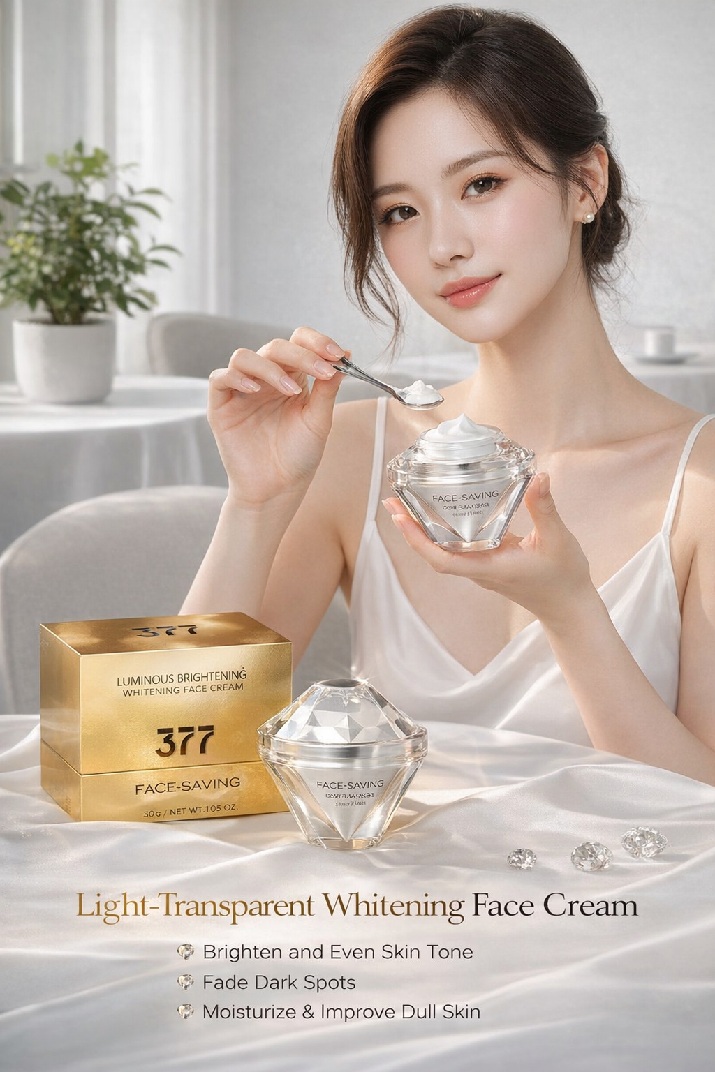 377 Whitening Moisturizing Cream for Skin Brightening