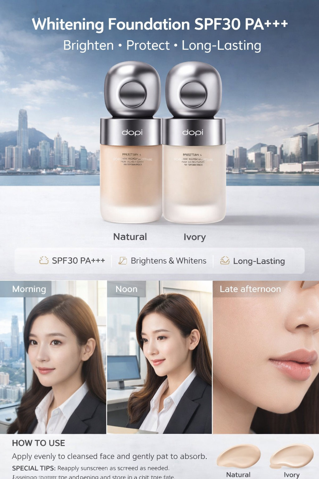 Dopi SPF30 PA+++ Whitening Foundation