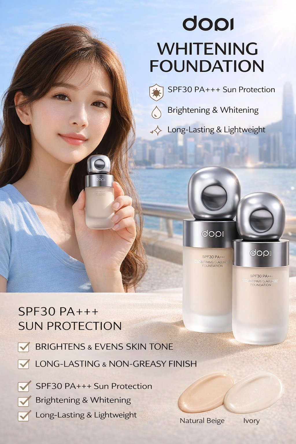 Dopi SPF30 PA+++ Whitening Foundation