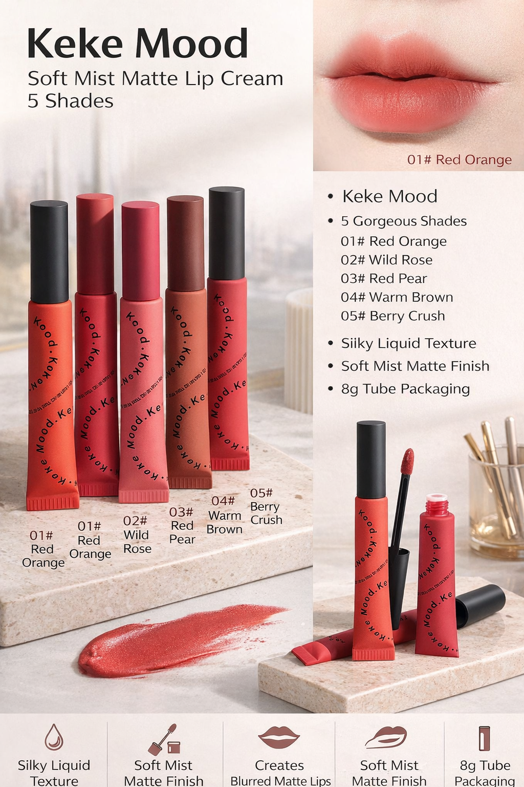 Keke Mood Soft Matte Lip Cream