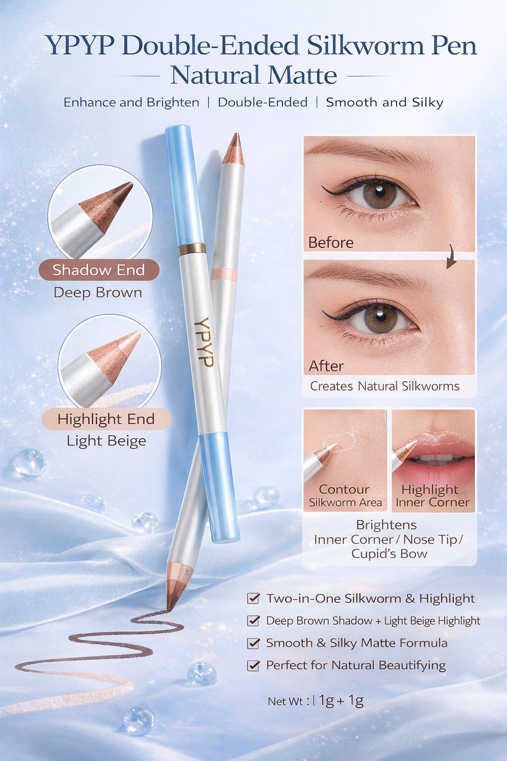 YPYP Silkworm Highlight Pen