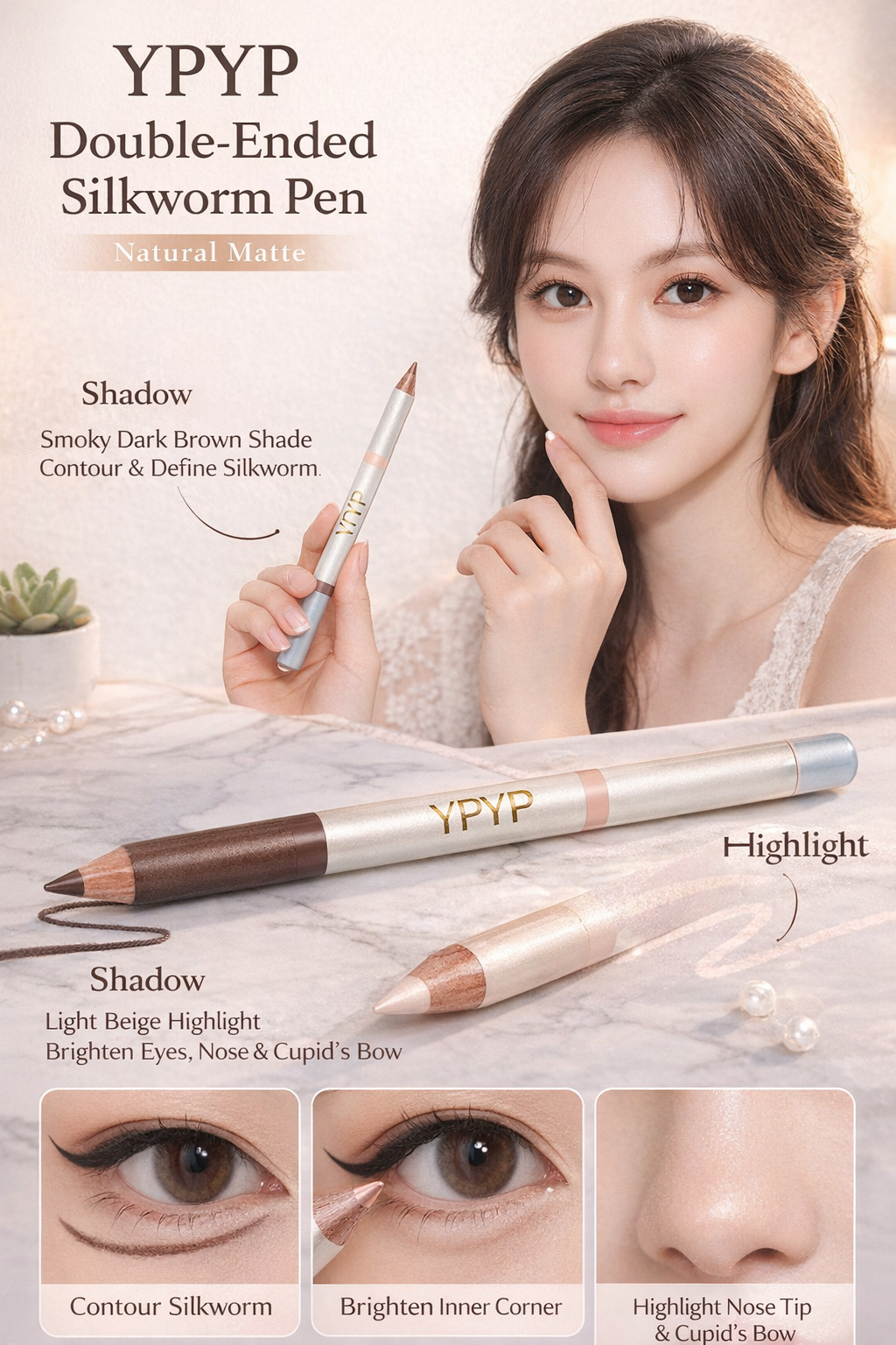 YPYP Silkworm Highlight Pen