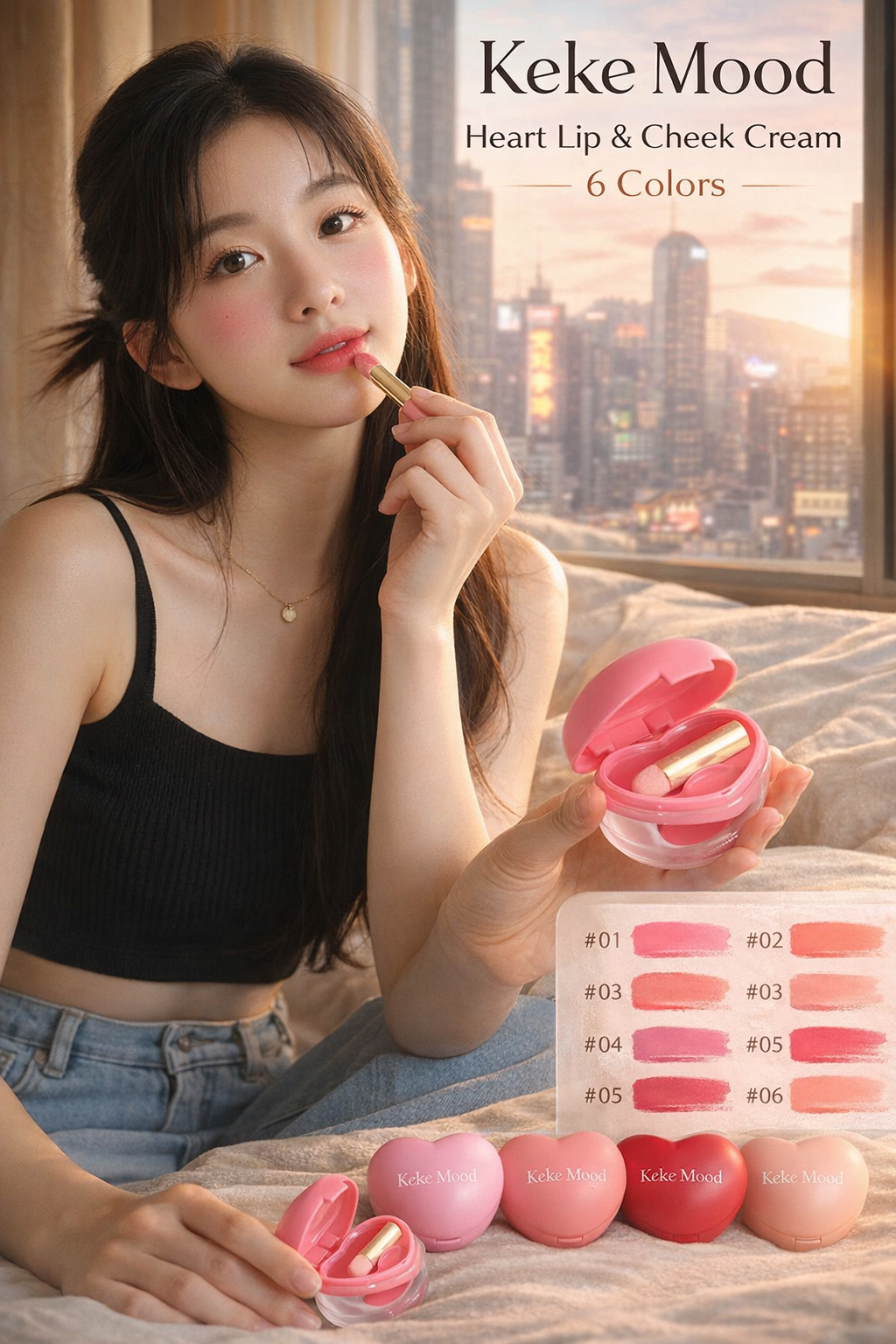 Keke Mood Lip & Cheek Makeup