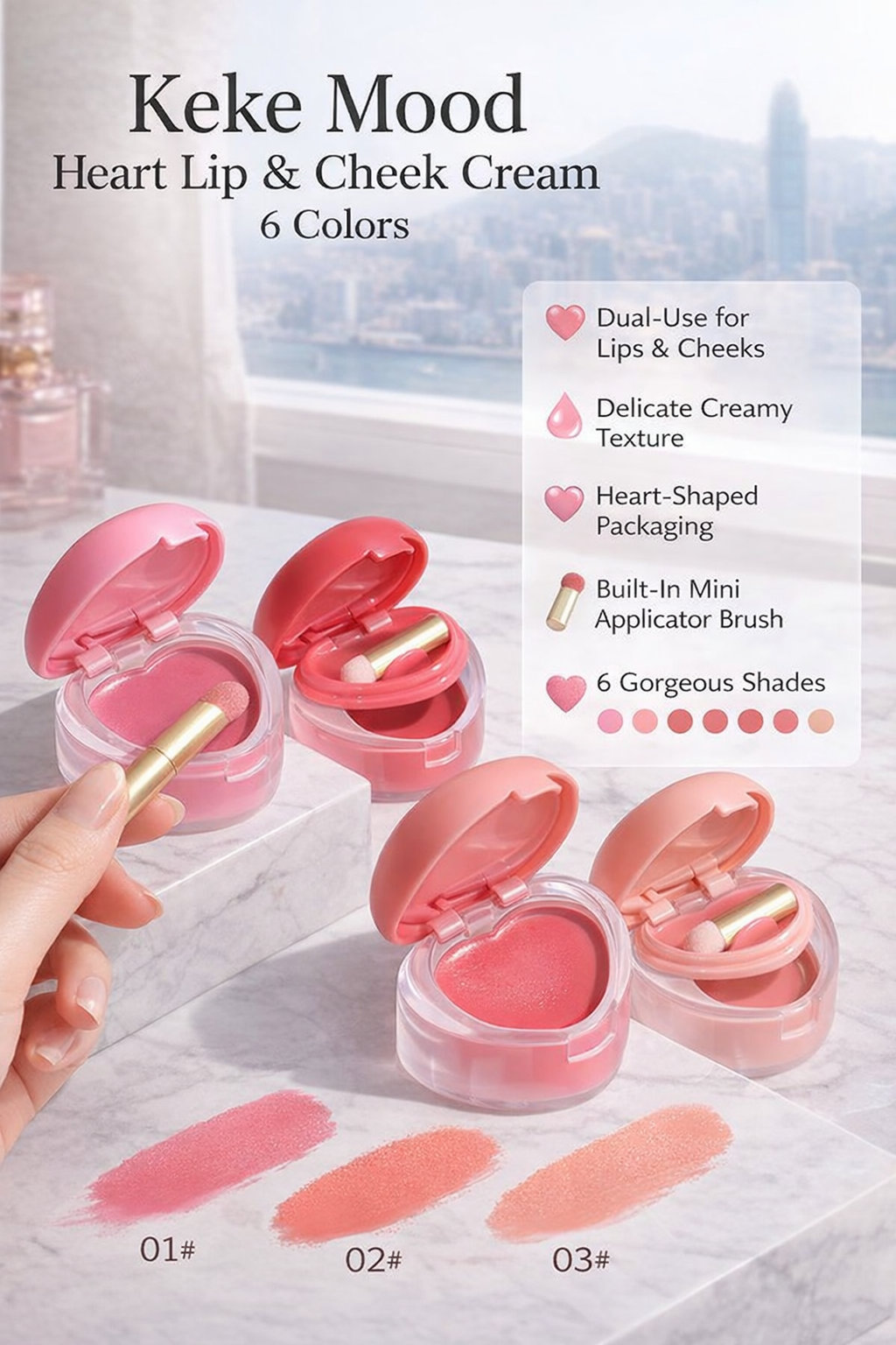 Keke Mood Lip & Cheek Makeup