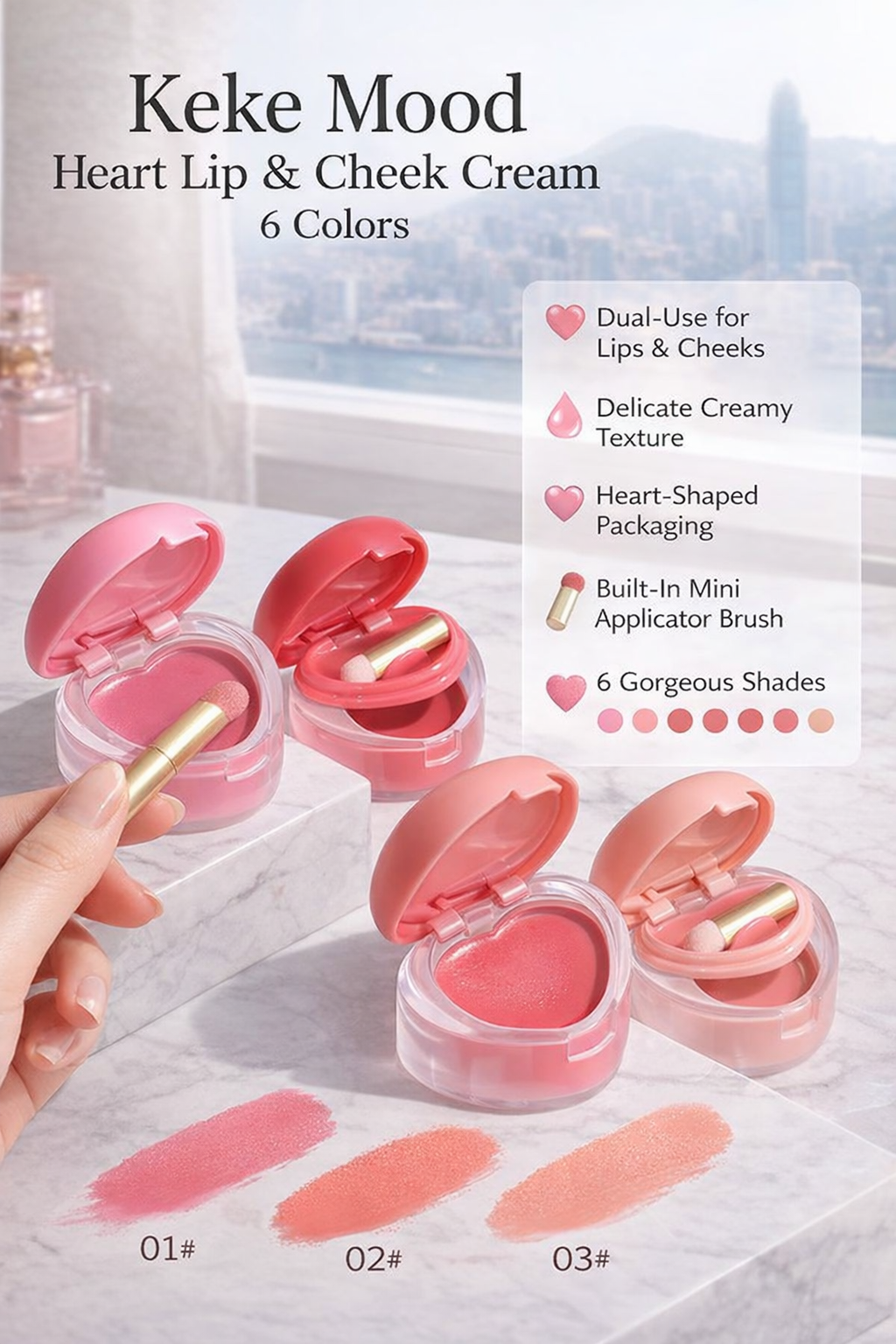 Keke Mood Lip & Cheek Makeup