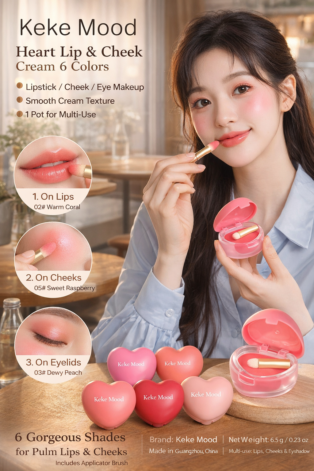 Keke Mood Lip & Cheek Makeup