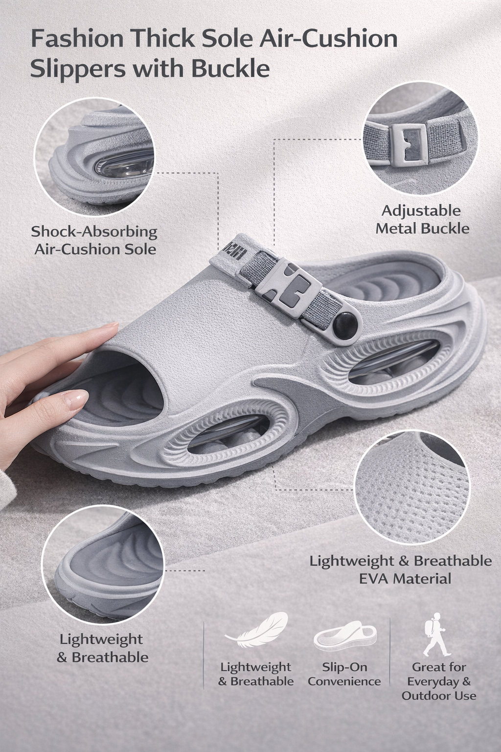 Men's EVA Adjustable Slippers