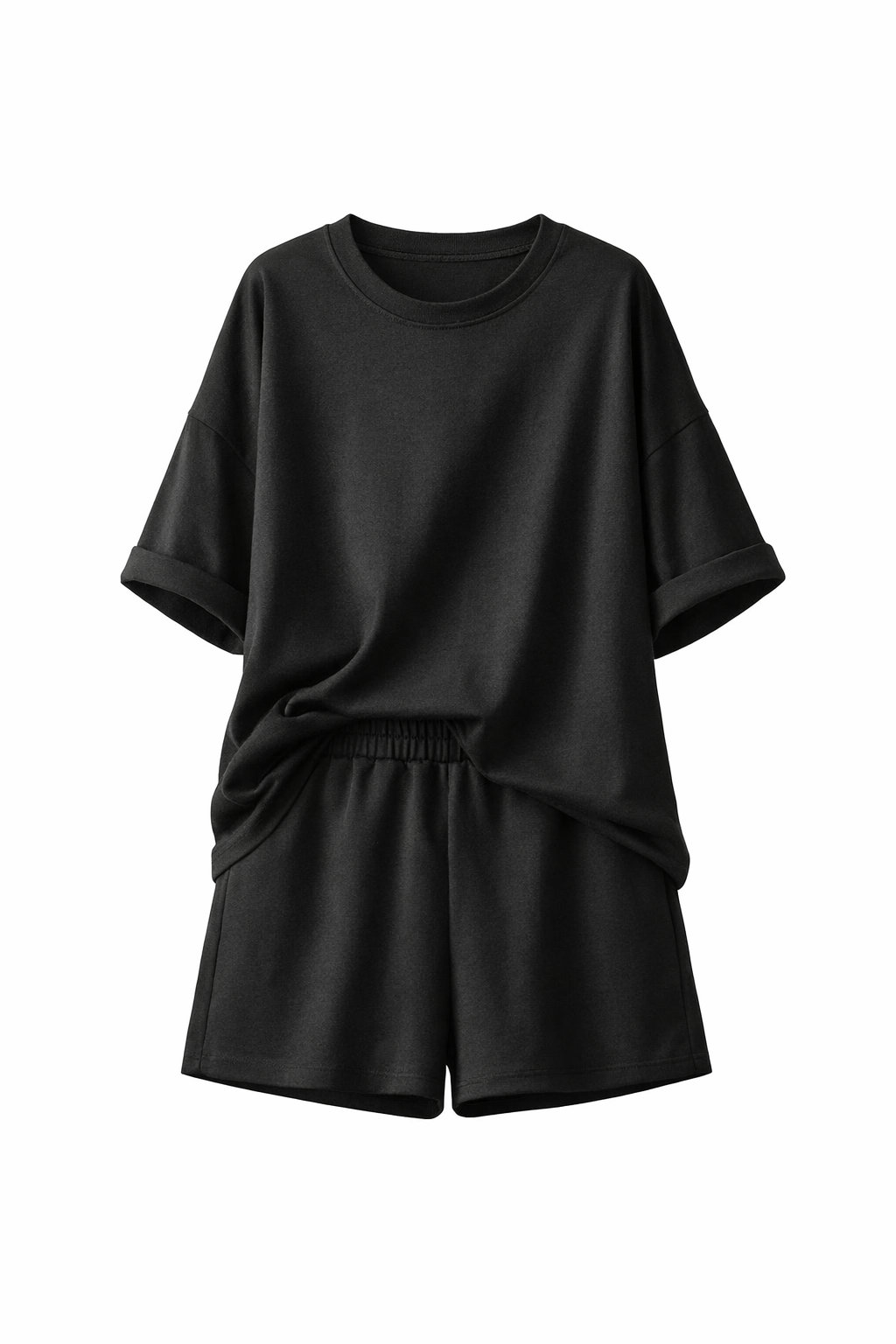Women's Cotton Loose Casual Shorts Set