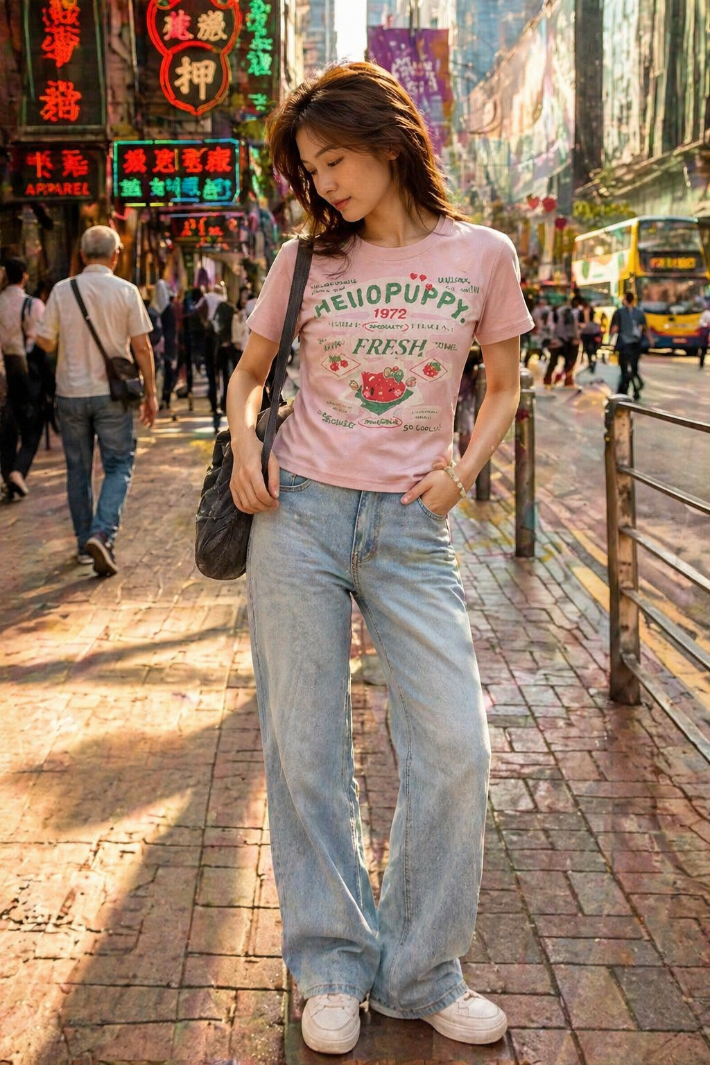 RS STUDIO Women's Vintage Casual Short Sleeve Tee