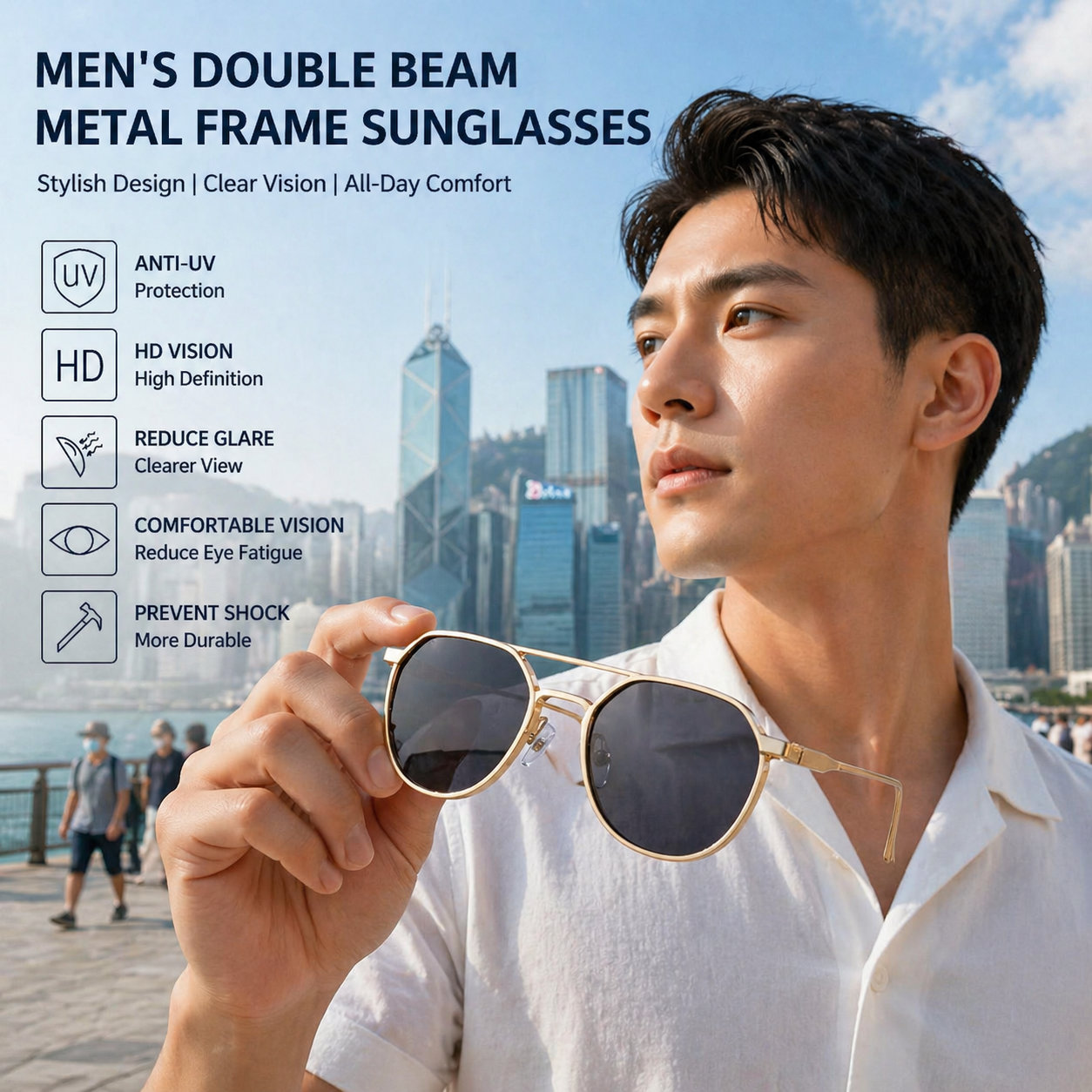 Men's Double Beam Sunglasses
