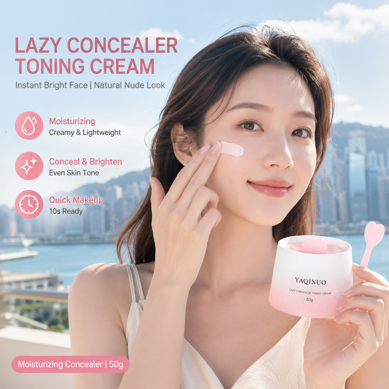 Lazy Concealer Toning Cream for Natural Look