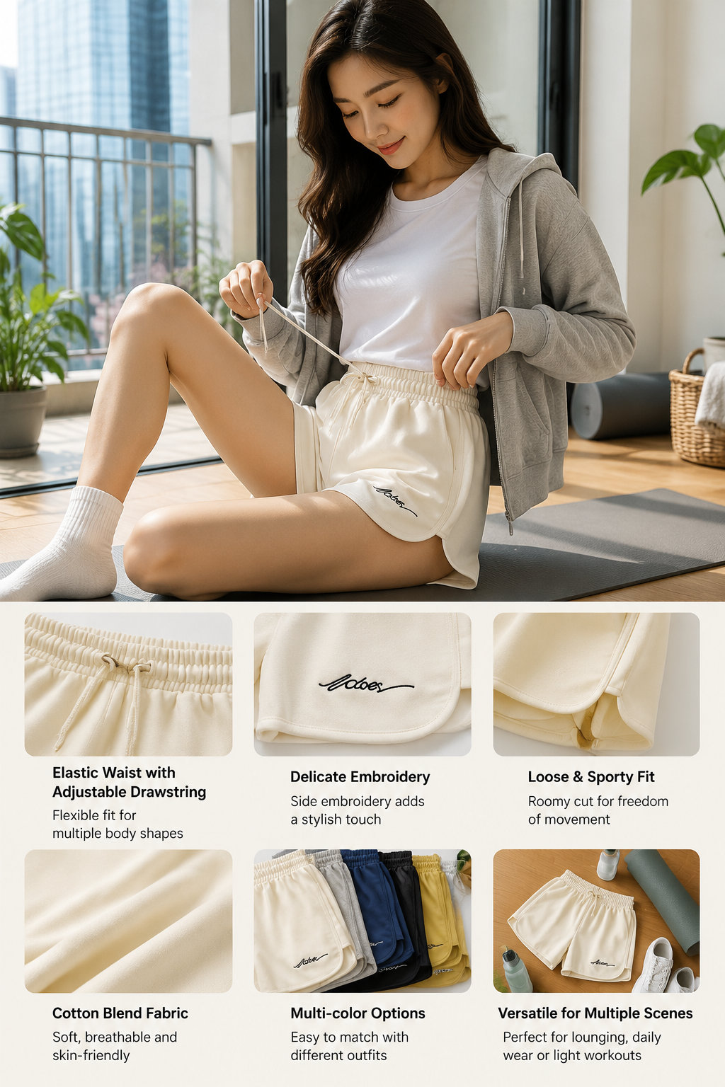 Cotton Yoga Shorts 2021