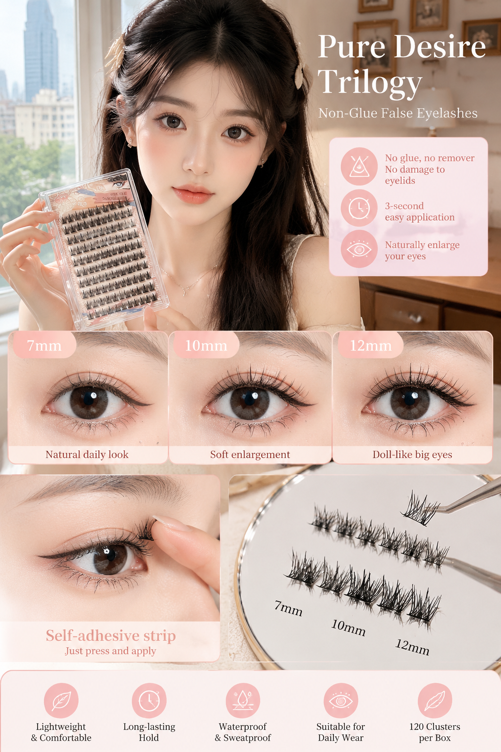 XIXI Self-adhesive Sunflower False Eyelashes