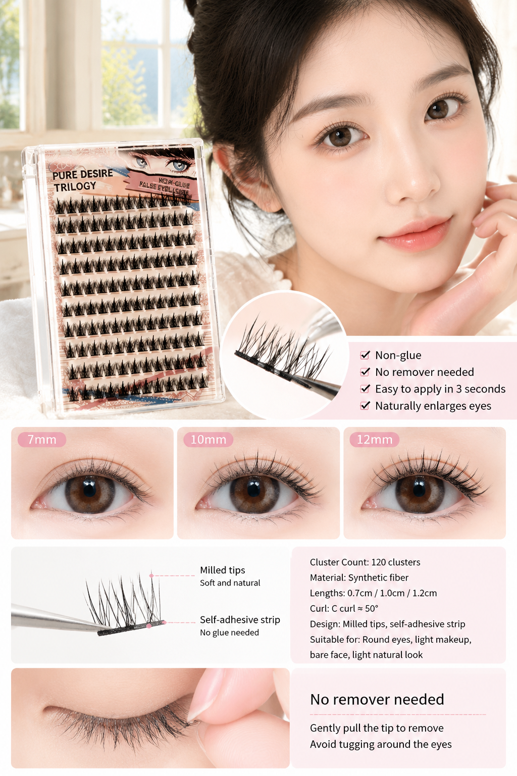 XIXI Self-adhesive Sunflower False Eyelashes