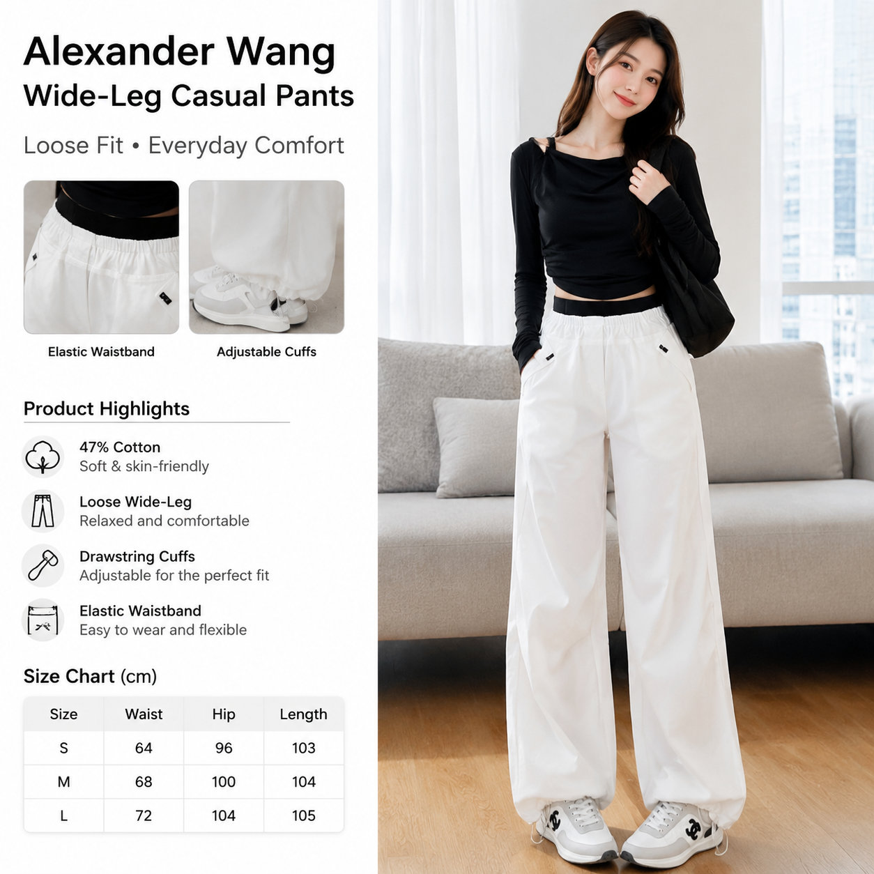 Women's Casual Wide Leg Pants