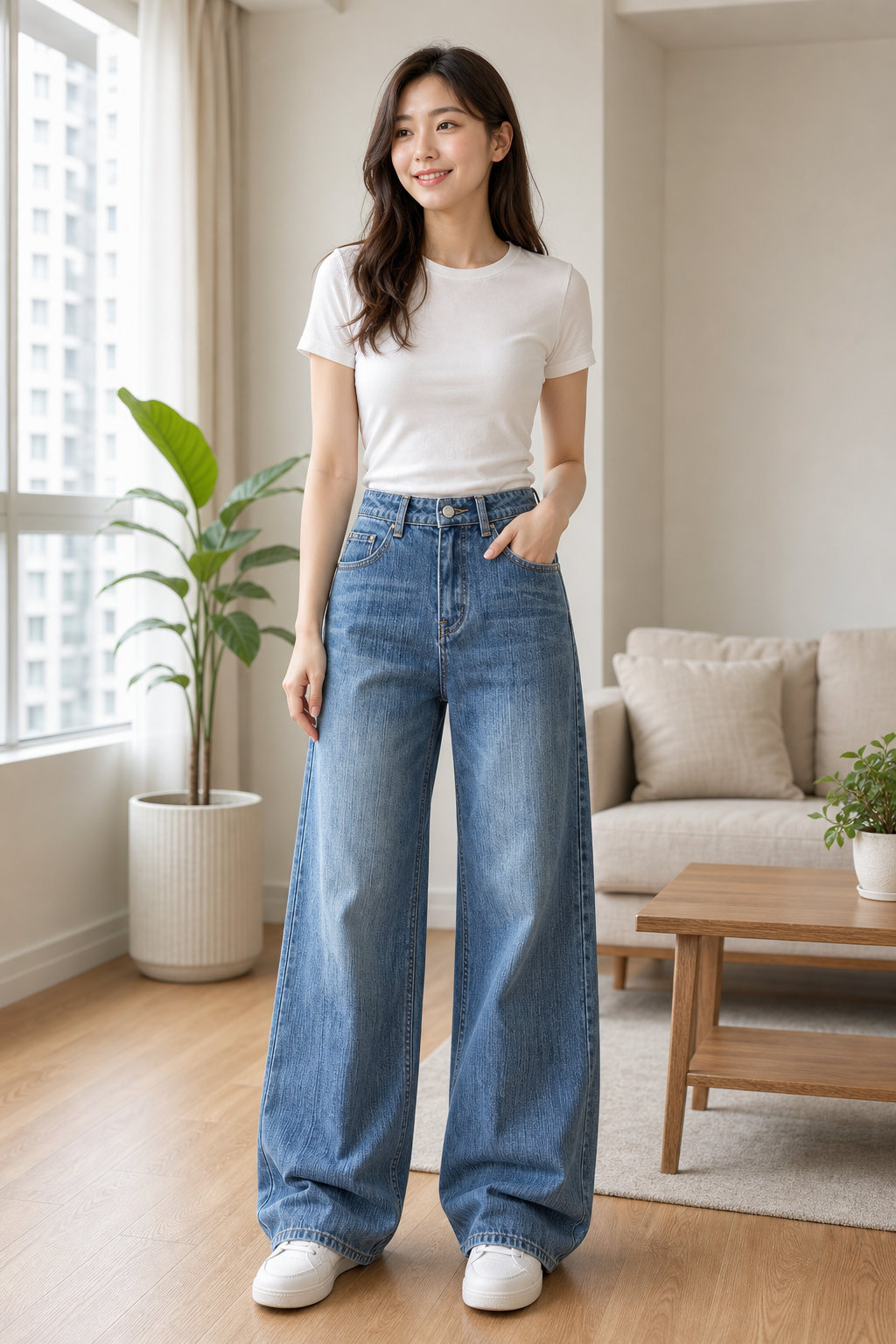 Women's High-Waist Denim Jeans