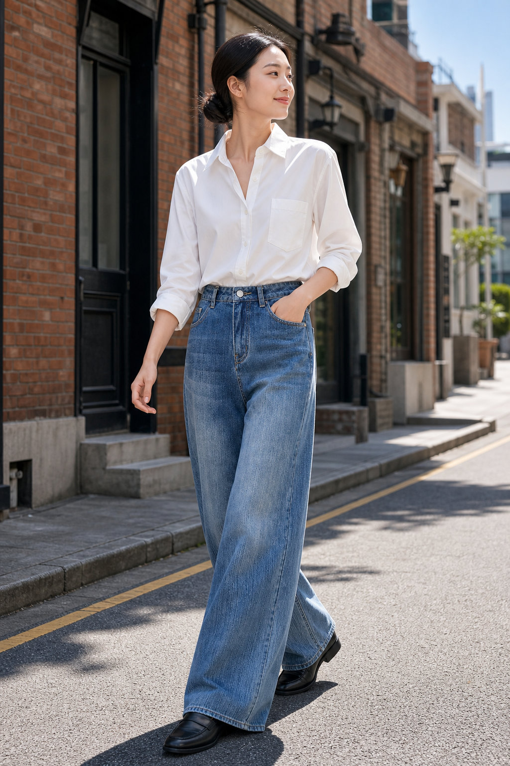 Women's High-Waist Denim Jeans
