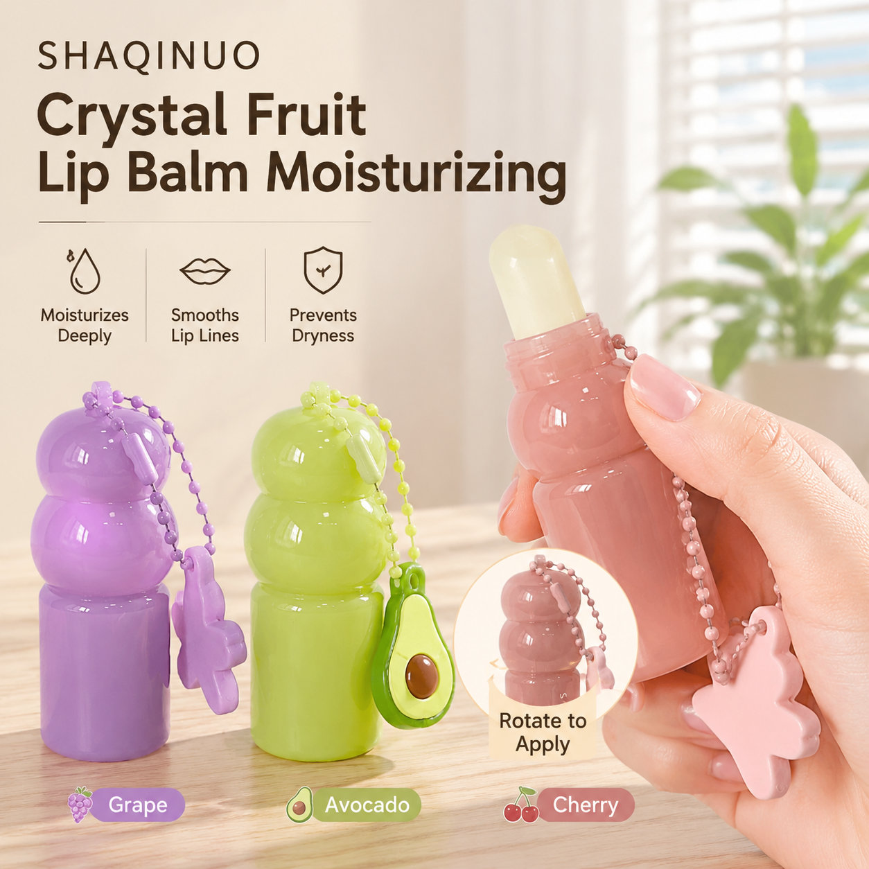 SHAQINUO Portable Lip Balm